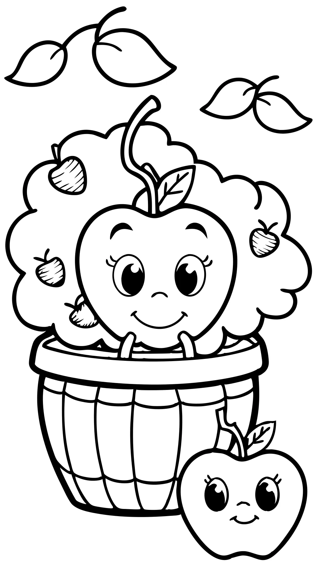 apple coloring pages free printable